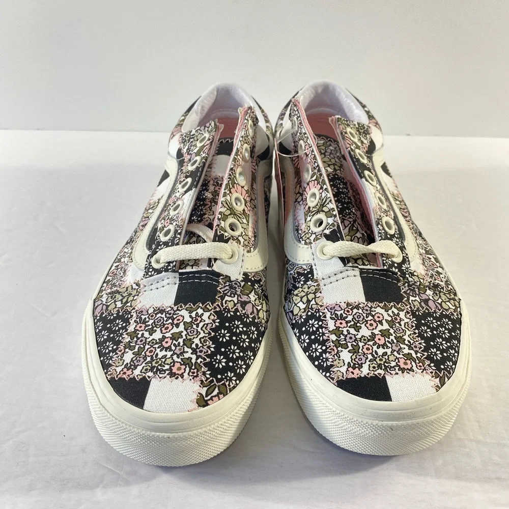 Vans Old Skool Patchwork Floral Marshmallow Sneakers - Picture 4 of 7